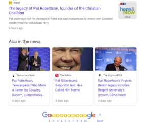 christianophobia Christian hate Google New York Times Pat Robertson